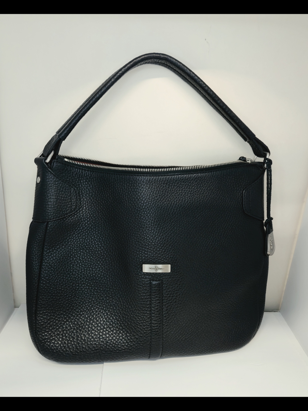 Cole Haan Black Pebbled Leather Shoulder Bag